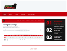 Tablet Screenshot of formproratings.co.nz